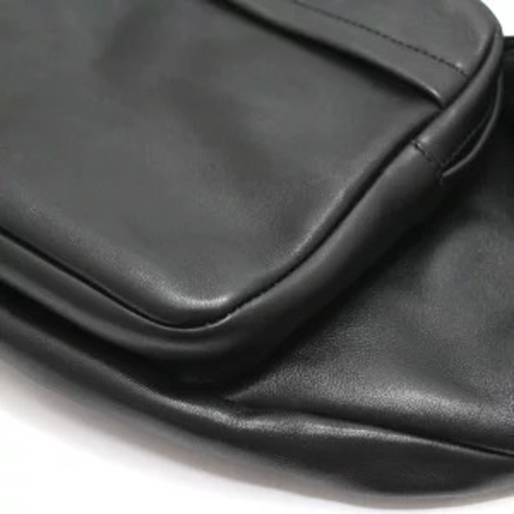Prada Body Bum Crossbody Belt Bag Shoulder Lamb Leather Black - Picture 5 of 6